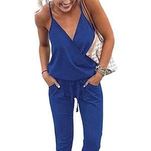 ✨❗️NWOT✨❗️Royal Blue XL Romper with Pockets